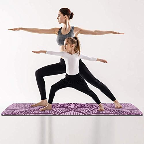 Lenergy Pilates Mat Klasik Mandala (312) Yoga Mat Çevre Dostu egzersiz matı Kaymaz spor salonu matı Kalın spor matı egzersiz
