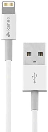 Kanex Apple Sertifikalı Lightning-USB Kablosu, SureFit Konnektörlü 4 fit (1,2 M) Beyaz