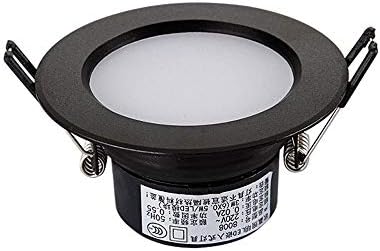 LED Gömme Güçlendirme Downlight Küçük Siyah 3 W LED Gömme Downlight Emniyet Alüminyum Nem geçirmez Alev Geciktirici Konut Işıklandırmalı