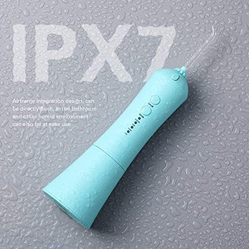 XIXIDIAN Akülü diş duşu, 230 ML Taşınabilir ve Şarj Edilebilir IPX7 Su Geçirmez 3 Modları diş duşu ile Temizlenebilir Su Tankı