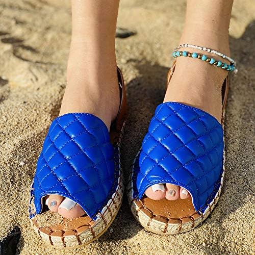 baskuwish kadın Rahat Sandalet Balık Ağzı Sandalet, yaz Şık burnu açık ayakkabı Rahat Plaj Kayma Konfor ve Destek