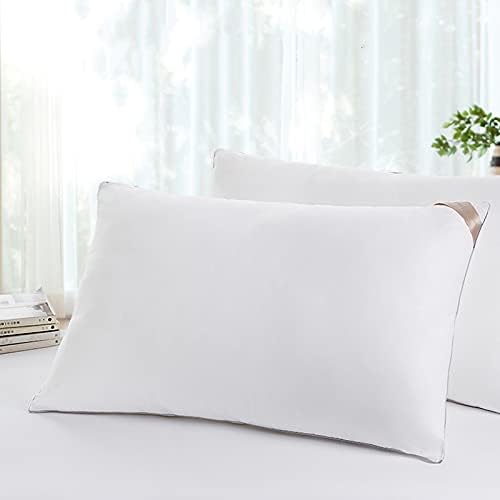 WHFKFBS Otel Kalite Yastık Yatak Yastıklar Uyku için 10% Dut İpek+90 % Polyester Elyaf Yastıklar için Yan ve Arka Uyuyanlar