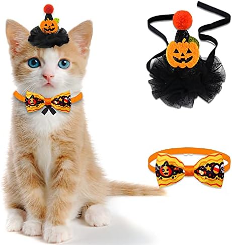 Doğum günü Şapka Eşarp Seti için Pet Köpek Kedi, Sevimli Dantel Bandana Önlüğü Eşarp Taç Şapka Prenses Kostüm Kediler için