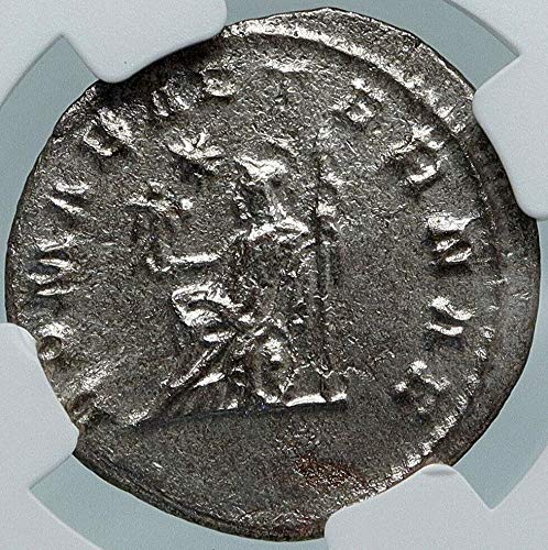 1 BU GALLİENUS Otantik Antik 263 AD Antakya Roma C Antoninianus Ch XF NGC