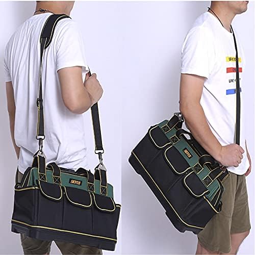 18 inç su geçirmez kalıplı taban alet çantası, geniş ağızlı alet çantası, su geçirmez ve çizilmeye karşı dayanıklı alet çantası,