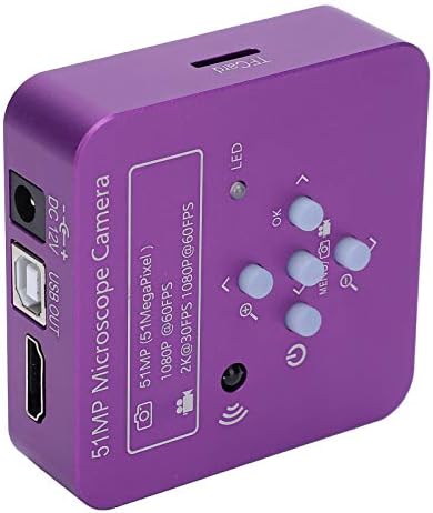 51MP HDMI Mikroskop Kamera AC100‑240V Elektronik Dijital Endüstriyel Kamera için PCB Kaynak (ABD plug)