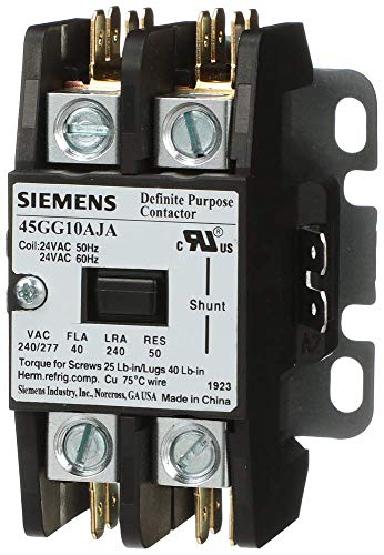 Siemens 45GG10AJA Kesin Amaçlı Kontaktör, 1 Kutuplu Şönt, 40 Amp, 24V AC Bobin Gerilimi