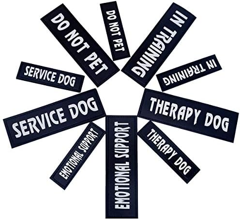 Köpek Yelek Yamalar, Hizmet Köpek / Eğitim / Duygusal Destek / Thrapy Köpek / YOK PET PU Yamalar - 2 Ücretsiz Çıkarılabilir