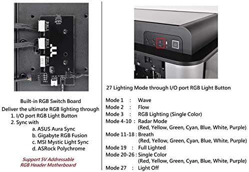 Thermaltake Seviye 20 GT Anakart Sync ARGB E-ATX Tam Kulesi Oyun Bilgisayar Kasası ile 2 200mm ARGB 5 V Anakart Sync RGB Hayranları