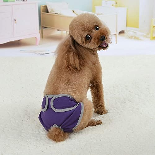 Kolay Koymak/Kapalı Köpek Nefes Pamuk Pet Iç Çamaşırı Köpek Bezi Köpek Sıhhi Külot Köpek Fizyolojik Pantolon(XL, Siyah)