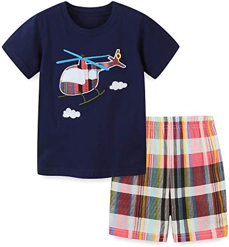 Funnymore yürümeye başlayan çocuk pamuk yaz kısa kollu T-Shirt ve Kısa Set