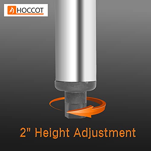 Hazırlık ve Çalışma için HOCCOT Paslanmaz Çelik Masa 2 Ayarlanabilir Raf ve Backsplash ile 24 X 48 inç, Ticari İş istasyonları,
