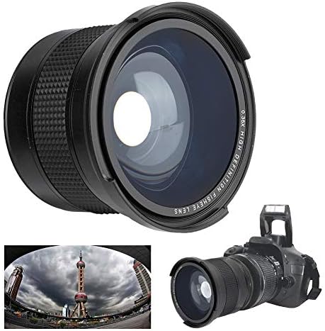 Balıkgözü Geniş Açı Lens, 0.35 x Balıkgözü Lens, Açık Fotoğrafçı Seyahat Dijital Kamera için SLR Kamera