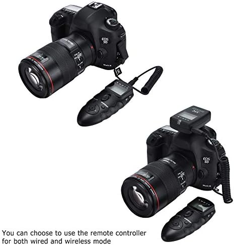JJC Kablosuz İntervalometre Zamanlayıcı Uzaktan Kumanda Deklanşör Canon EOS için R5 R3 5D Mark IV III II 6D Mark II 7D Mark