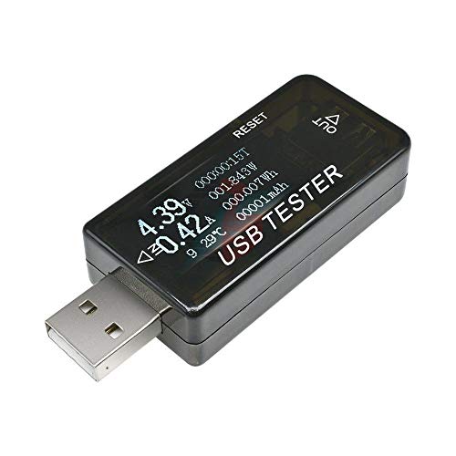 Araba USB Test Cihazı 6-in-1 Dijital Voltmetre Ampermetre Gerilim Akım Güç Sıcaklık Pil Kapasitesi Ölçer Şarj Cihazı doktor
