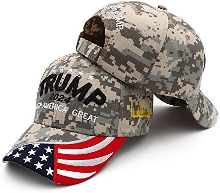 FULONNGCO Trump 2024 Erkek Şapka Ayarlanabilir beyzbol şapkası Şapka Tutmak Amerika Büyük Unisex Yıkanabilir Denim Şapka