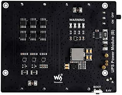 Waveshare UPS Güç Modülü (B) Jetson Nano 5 V Kesintisiz Güç Kaynağı için 5A Yüksek Akım ile Pogo Pins Bağlayıcı