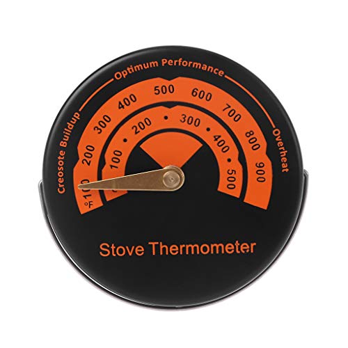 Zripool Alaşım Manyetik Soba Baca Borusu Termometre-Sıcaklık Ölçer için Sobalar Üst, Baca, Soba Borusu