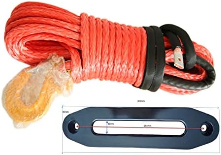 Vinç Sentetik Halat 12mm30m Kırmızı Sentetik Vinç Kablo Halat 12000lbs ekleyin,Tekne Vinç Kablo, vinç Aksesuarları (Renk: Kırmızı)